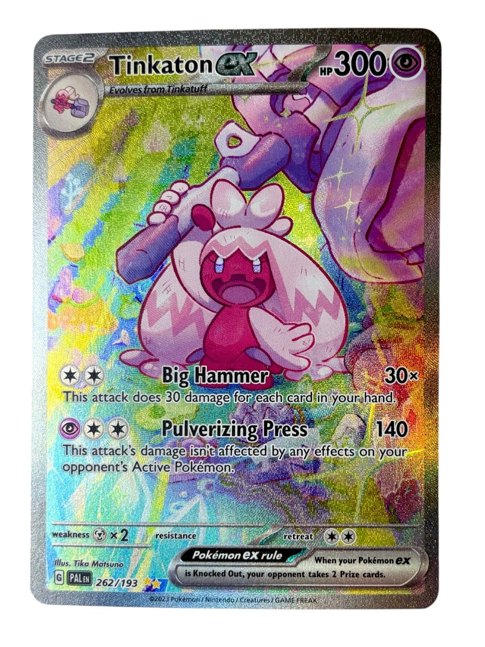 Tinkaton ex 262/193 Sv02: Paldea Evolved Holo